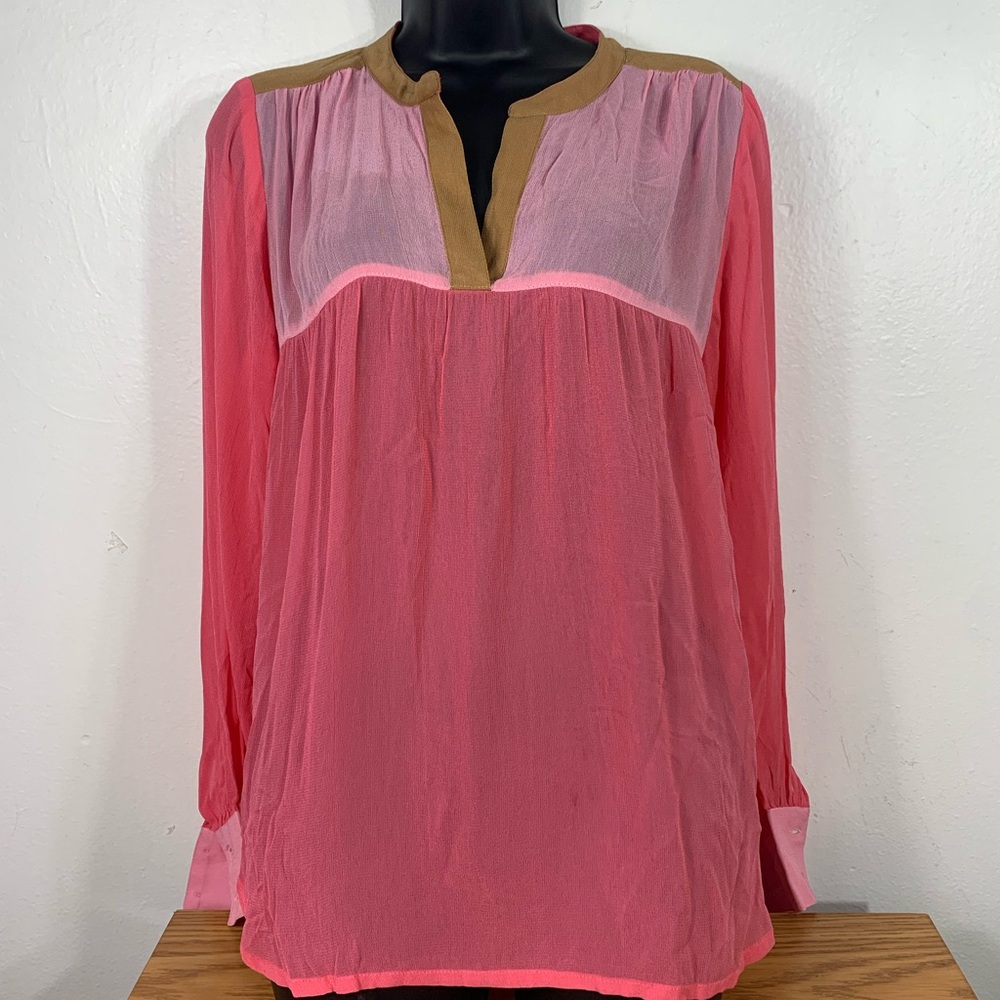 NWT Part Two Copenhagen color block blouse size 36-8